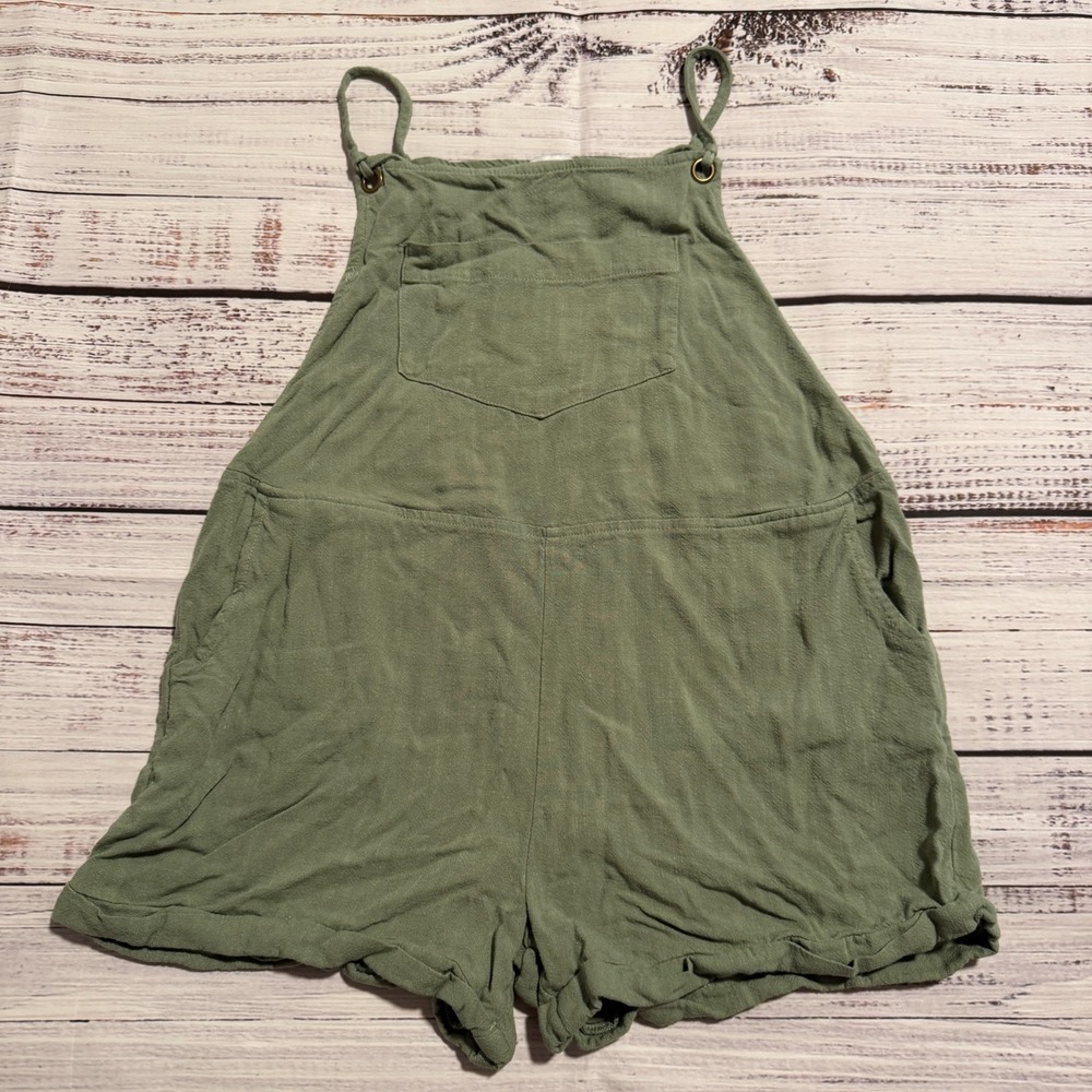 HYFVE Shorts Romper Green Adjustable Straps Women's Size Small